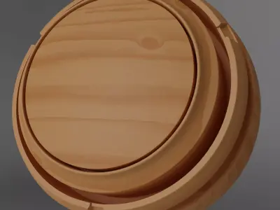 Seamless PBR Wood - Cherry Light 002 Texture