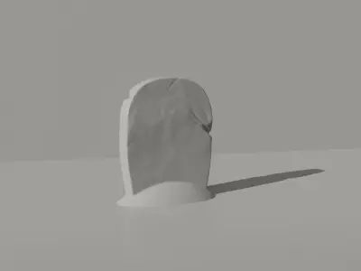 Stylistic Grave Stone for 3D Printing Free 3D print model