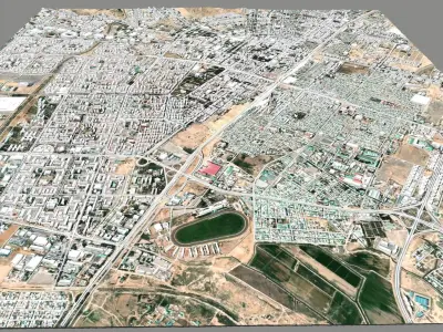 Cityscape Ashgabat Turkmenistan 3D model