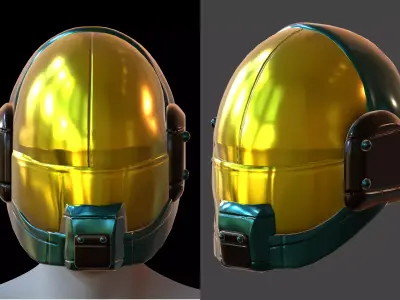 Helmet plastic mask protection Low-poly 3D model Low-poly 3D model purchase