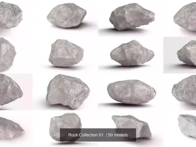 Rock Collection 01  3D Model Pack