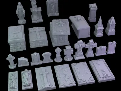 Old Graveyard 3D print model