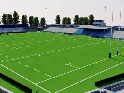Estadio Charrua - Montevideo - Uruguay 3D model