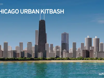 Chicago Kitbash 3D model