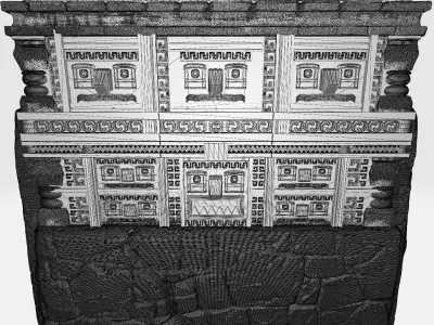 The tomb of Maya 3D print model