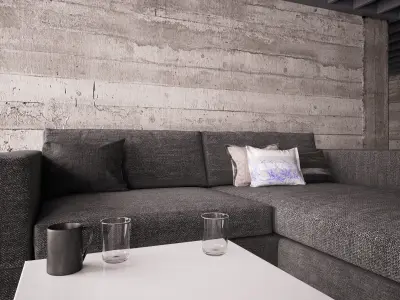 Home and Office - Sofa Furniture 02 3D model