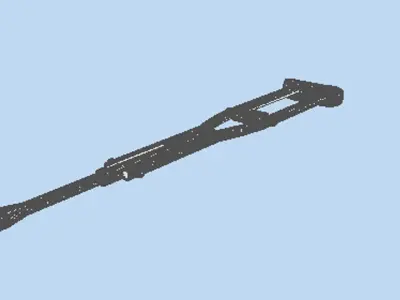 Walking Aids - Underarm Crutch 3D model