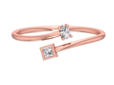 Women Light Weight Band Ring 3D print model 30