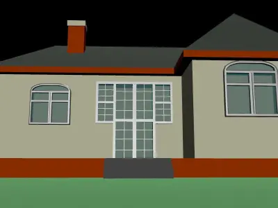 a small house Free low-poly 3D model