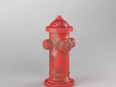 Hydrant fire 3D model