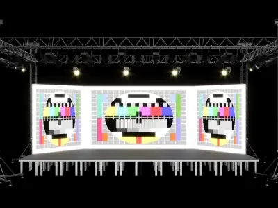 Studio Stage System 3D model