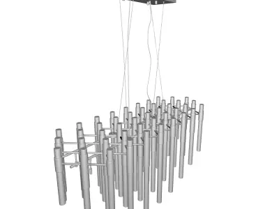 Galvan Light Geometric Chandelier 3D model