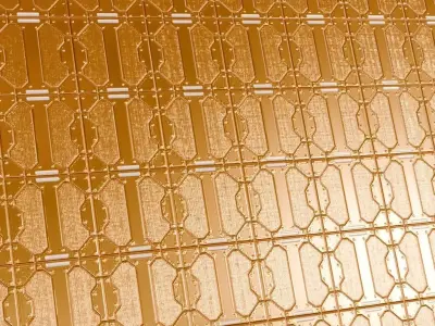 Orange Sci-Fi Floor PBR Seamless Texture