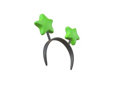 Star Headband v1 007 Low-poly 3D model