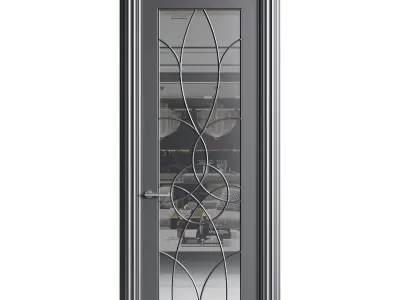 Modern entrance door 46 3D model