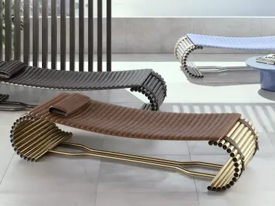 DS 1000 Chaise Longue 3D model