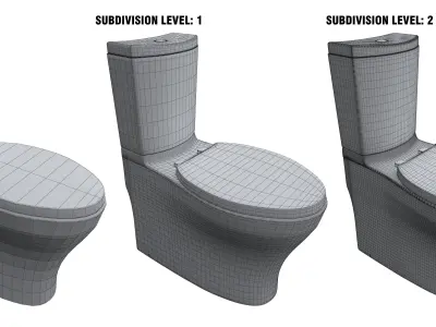 Toilet-001 toilet 3D model
