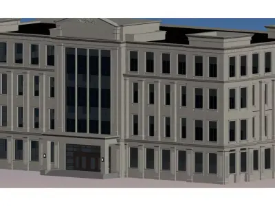 European-style architecture 3D model