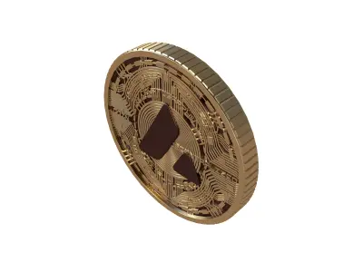 Avalanche Coin v7 001 3D model