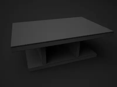 Coffee Table - High Quality Furniture 06 Low-poly 3D model