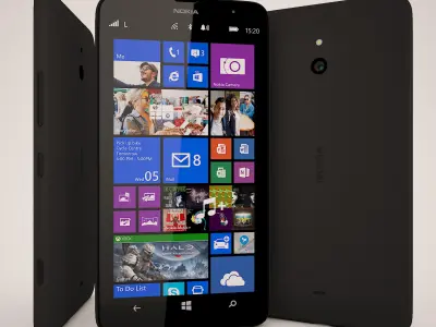 Nokia Lumia 1320 All Colors 3D model