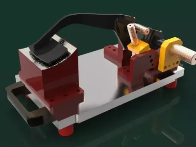 Checking Fixture Arm Brake Free 3D model