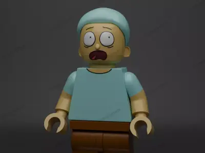 CUSTOM MORTY SMITH LEGO 3D print model