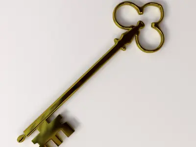 Golden Key 3D model