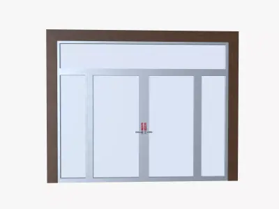 Office Door Low-poly 3D model get