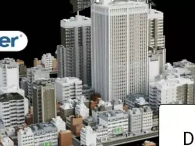 DreamCity blender dream city Low-poly 3D model
