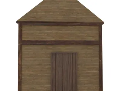 Western House 001 Low-poly 3D model