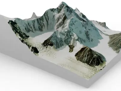 Bogda peak 3D model