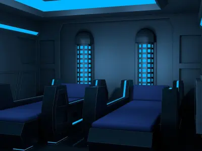 Sci Fi Room 3D model order