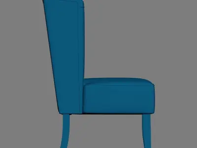 classic confort chair Low-poly 3D model
