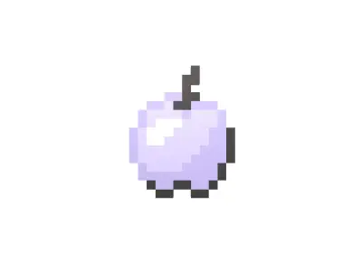 Pixel Apple v1 007 Low-poly 3D model