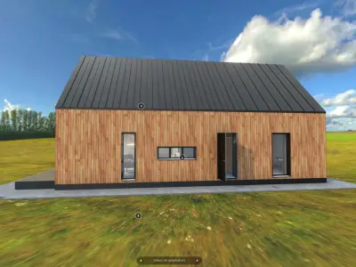 G0032 VR Virtual-Reality Scene Barn House 3D model