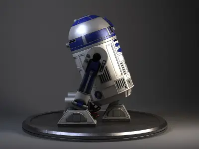 R2D2 Star Wars Droid Robot 3D model