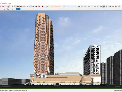 Sketchup Shopping Center E8 3D model
