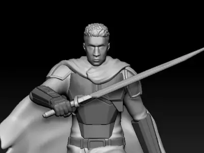 Tarre Vizsla The Mandalorian Jedi  3D print model