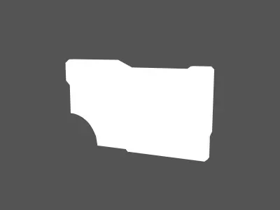 UHD High tech Graphical Interface v9 001 Low-poly 3D model