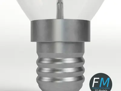 Candle Light Bulb 3D model by francescomilanese
