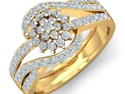 Solitaire Engagement Wedding Diamond Ring 3D print model get