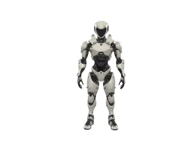 Futuristic Humanoid AI Robot Model 3D model