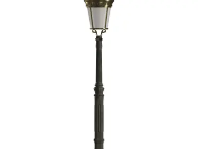 Fontes de Paris Lamppost 3D model