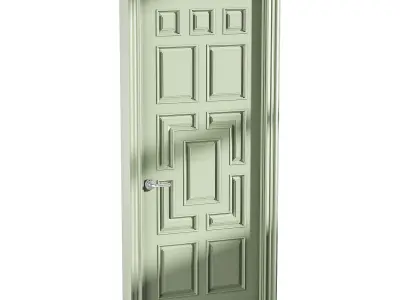 Modern entrance door 61 3D model