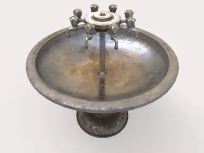 Multiple Drinking Water Taps 3D model