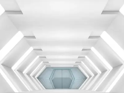Sci Fi Tunnel 3D model