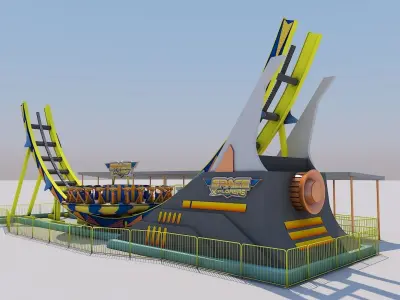 Disco Rides Low-poly 3D model