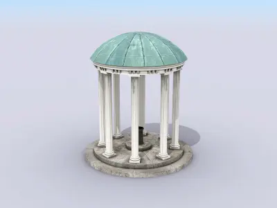 Old Well Low-poly 3D model
