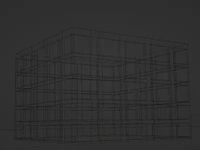 Building 13 Low-poly 3D model